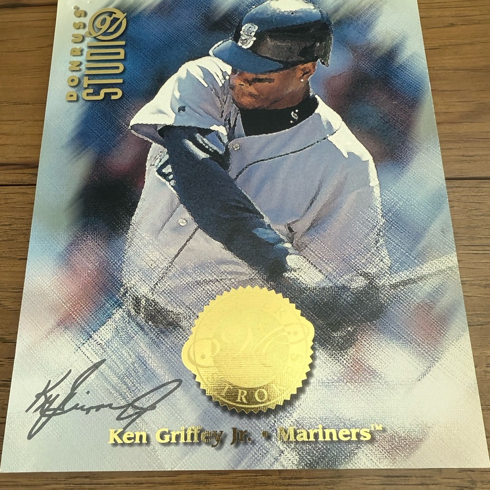 SIX photos of 97’ Donruss Studio 8 x 10 Baseball Portraits Cards